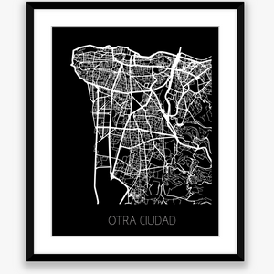 City Map Black
