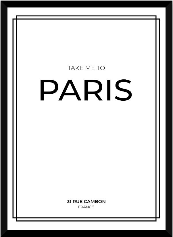 Take me to Paris - White