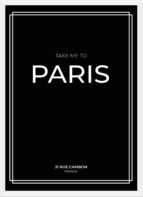 Take me to Paris - Black