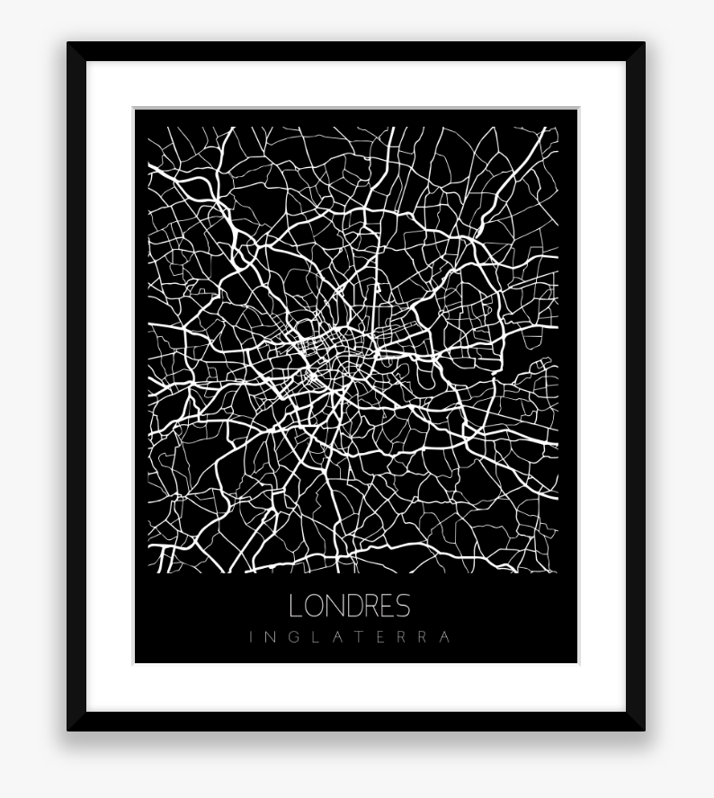 City Map Black