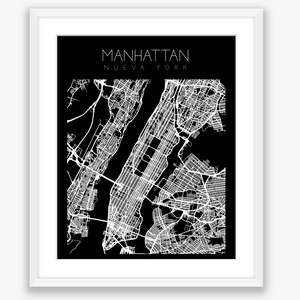 City Map Black