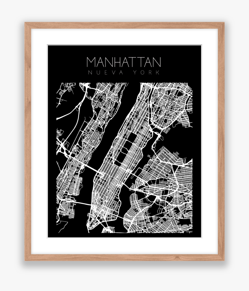 City Map Black