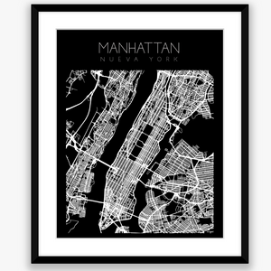 City Map Black