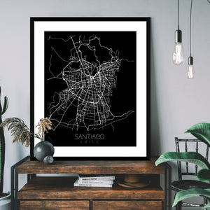 City Map Black