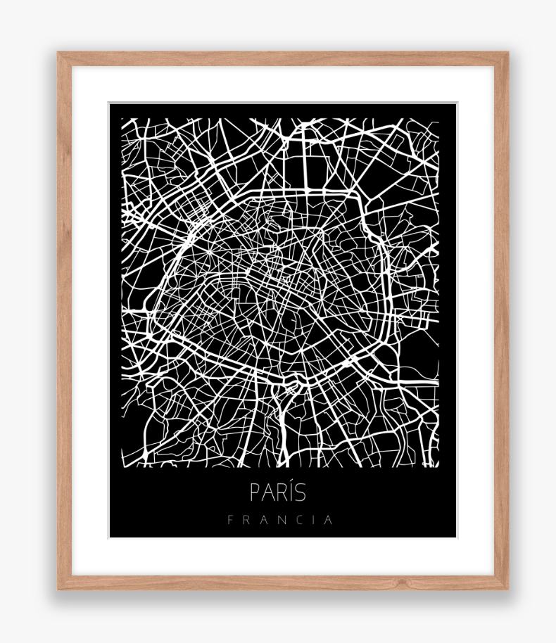 City Map Black