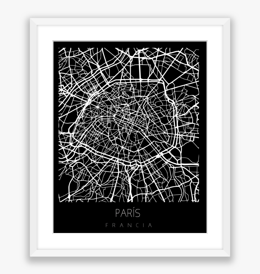 City Map Black