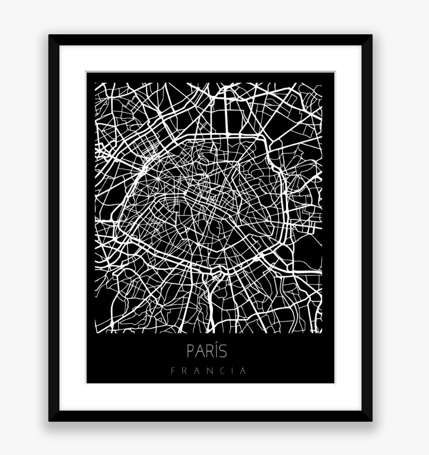 City Map Black