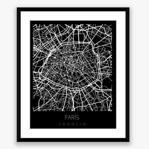 City Map Black