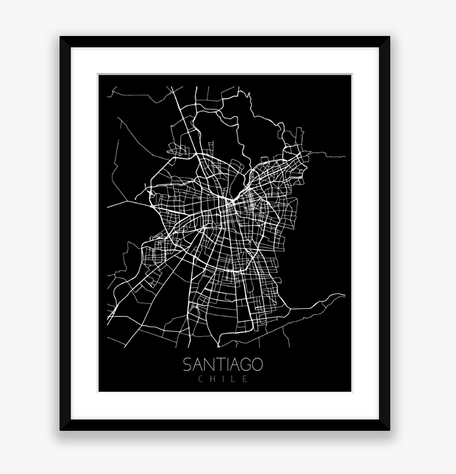City Map Black