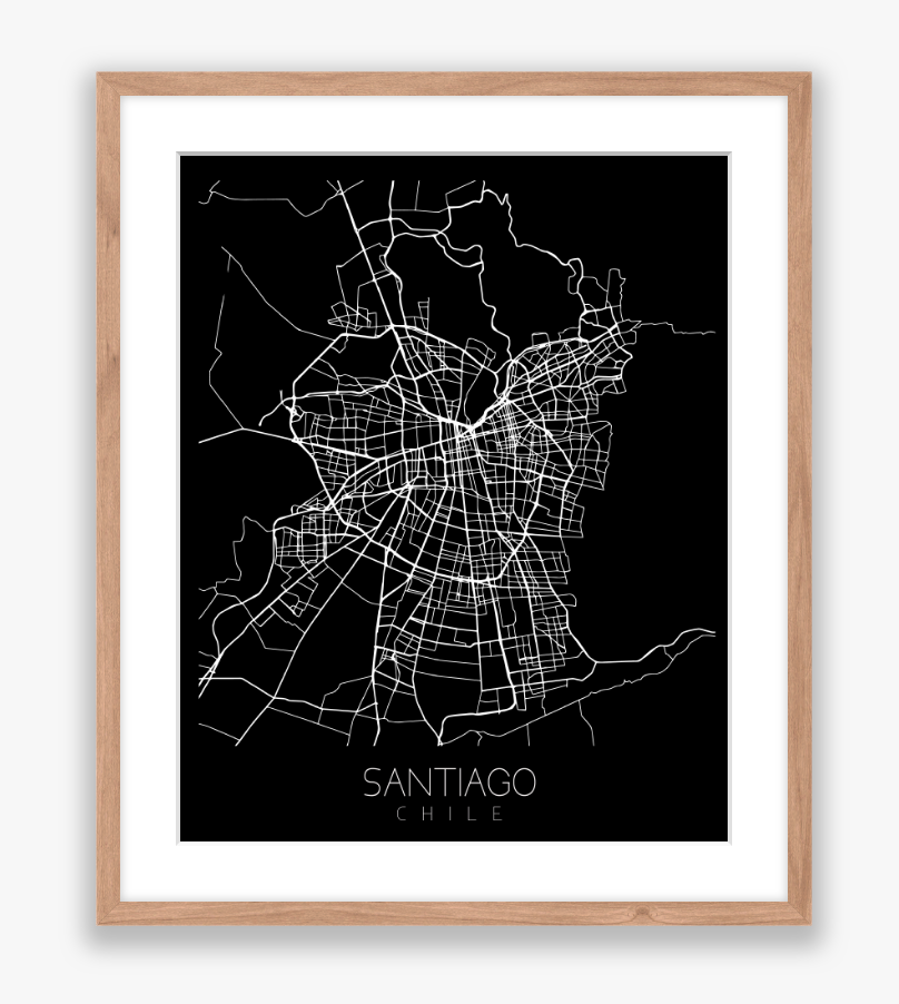 City Map Black