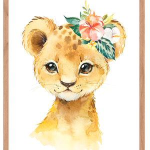 Leoncito flores - Stock