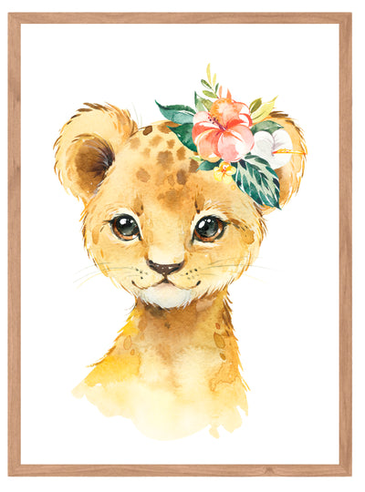 Leoncito flores - Stock