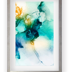 Alcohol Ink Turquesa I