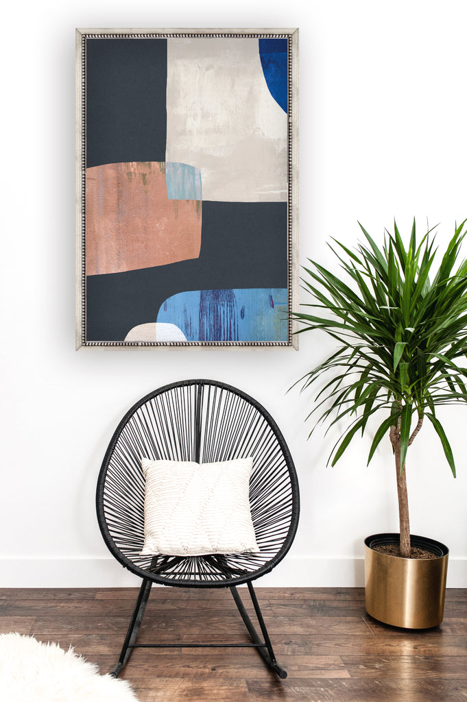 Abstracto Coral Blue