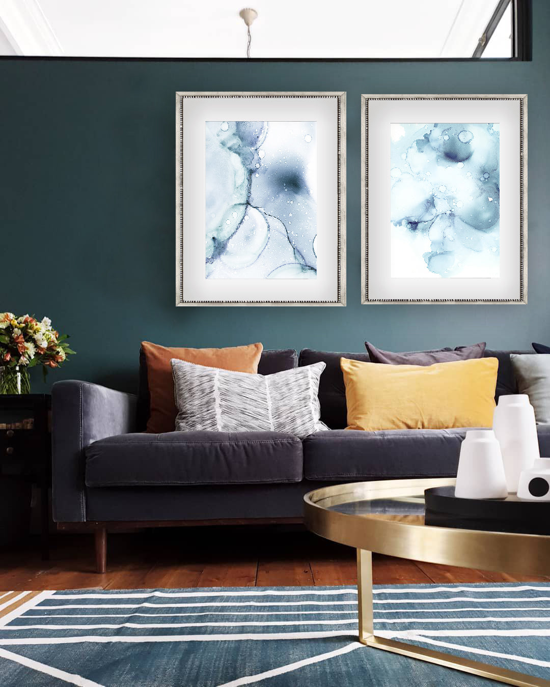 Alcohol Ink Celeste II