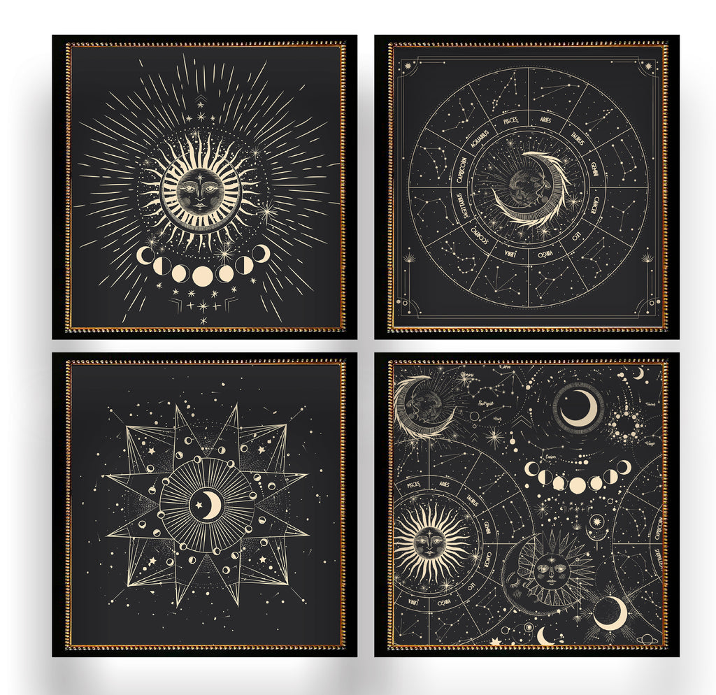 Zodíaco - Set 4 cuadros