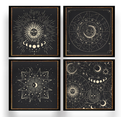 Zodíaco - Set 4 cuadros